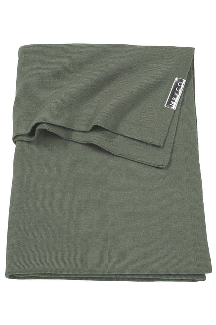 Meyco Cradle Blanket Knit Forest Green