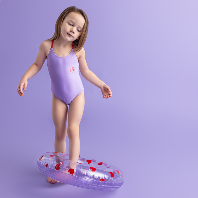 Strój kąpielowy dziecięcy Swim Essentials fioletowy