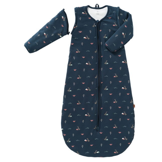 Fresk Baby Rabbit Śpiworek do spania z odpinanym rękawem Mood Indigo 60cm