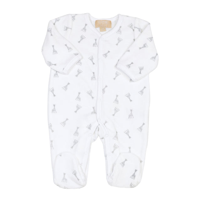 Sophie the Giraffe Boxersuit Velours White