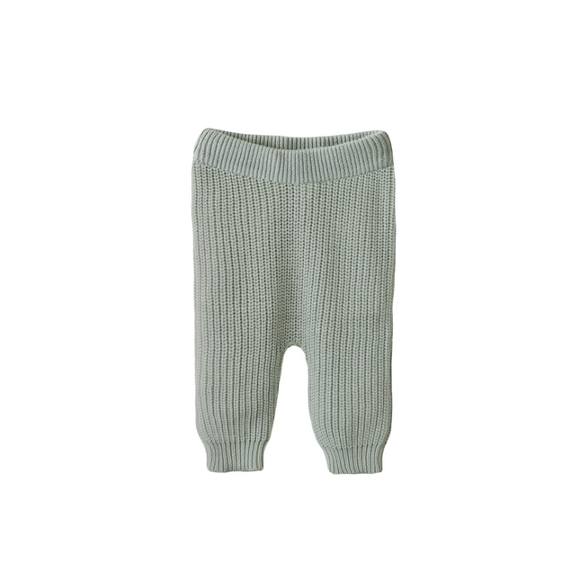 Spodnie dziecięce Mushie Chunky Knit Light Mint