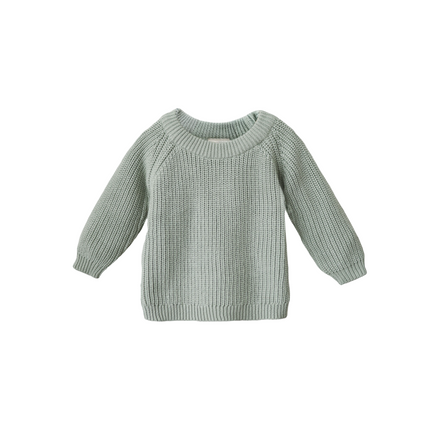 Dziecięcy sweter Mushie Chunky Knit Light Mint