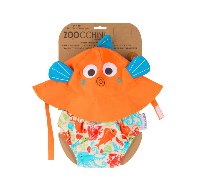 Zestaw pieluszek Zoocchini Swim Nappy Fish Set