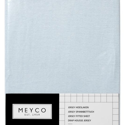 Meyco Prześcieradło Jersey Light Blue 70x140/150 cm