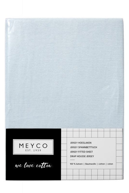 Meyco Prześcieradło Jersey Light Blue 70x140/150 cm