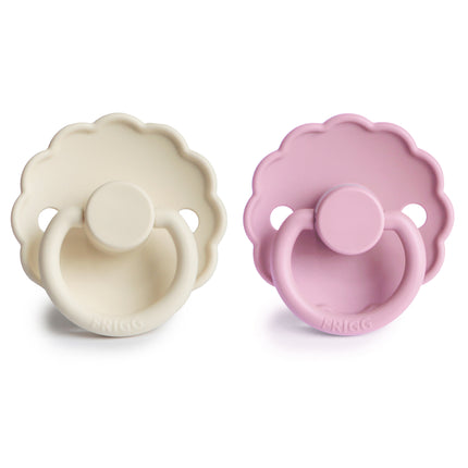 Frigg Smoczek Rozmiar 2 Daisy Cream/Lupine Silicone 2-Pack