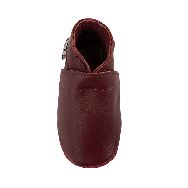 Baby Dutch Baby Shoes Plain Bordeaux Red