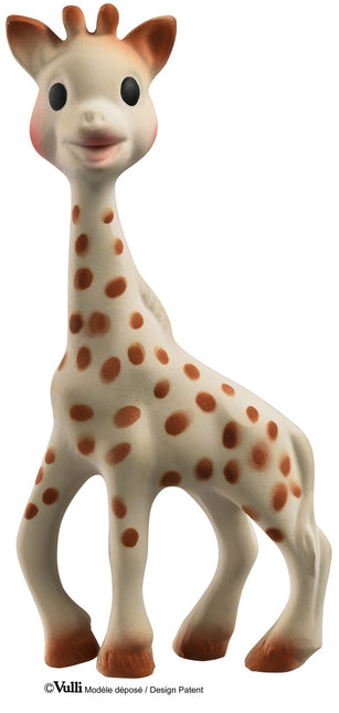 Pierścionek na ząbkowanie Sophie the Giraffe Egiraffe w pudełku prezentowym So Pure z kokardką