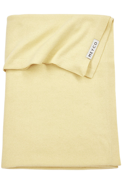 Koc do łóżeczka Meyco Knit Basic Soft Yellow