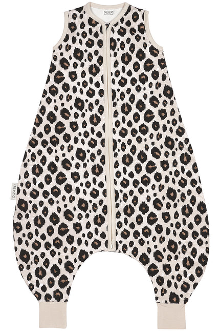 Meyco Śpiworek niemowlęcy sweter 104cm Leopard Sand Melange