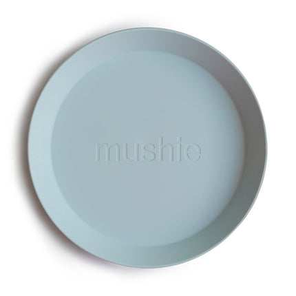 Mushie Baby Plate Round Powder Blue 2szt