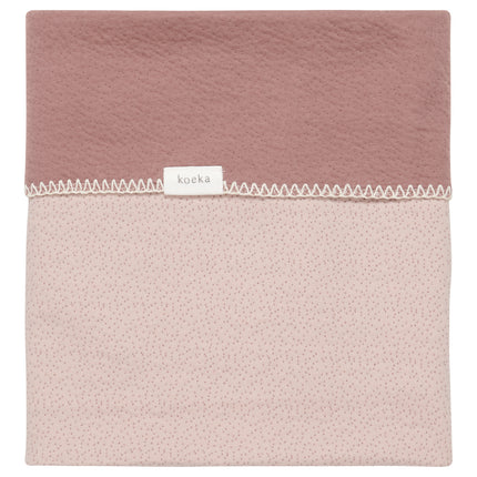 Kocyk do kołyski Koeka Reversible Riga Grey Pink