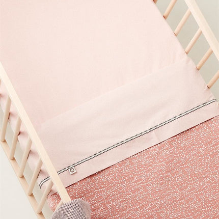 Noppies Ręcznik do kołyski Tiny Dot Poplin 2-Way Misty Rose