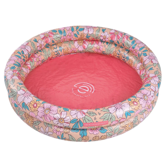 Swim Essentials Kąpielówki Baby Pink Blossom Print 2 pierścienie 60 cm