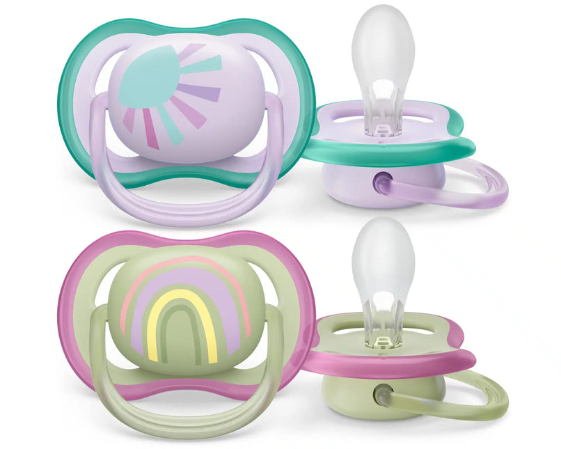 Smoczek Philips Avent +0 miesięcy Air Sun/ Rainbow Girl