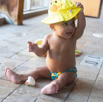 Zestaw pieluszek do pływania Zoocchini Swim Nappy Duck Set