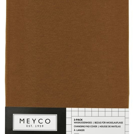 Meyco Pokrowiec na przewijak Basic Jersey Camel 2szt