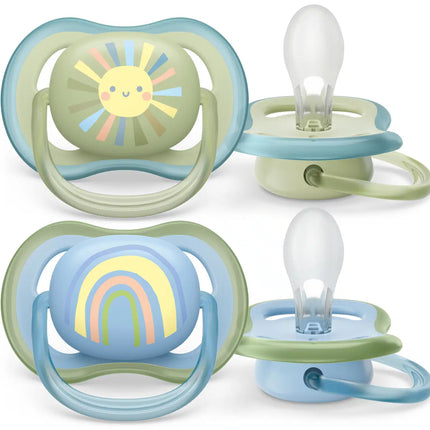 Smoczek Philips Avent +0 miesięcy Air Sun/Tęczowy chłopiec