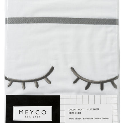 Ręcznik do kołyski Meyco Sleepy Eyes Grey