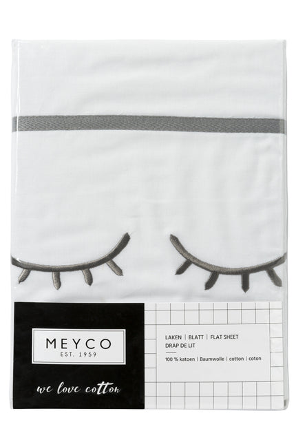 Ręcznik do kołyski Meyco Sleepy Eyes Grey