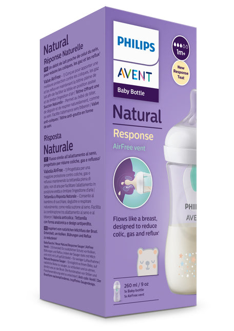 Butelka dla niemowląt Philips Avent Bear Airfree 260 ml