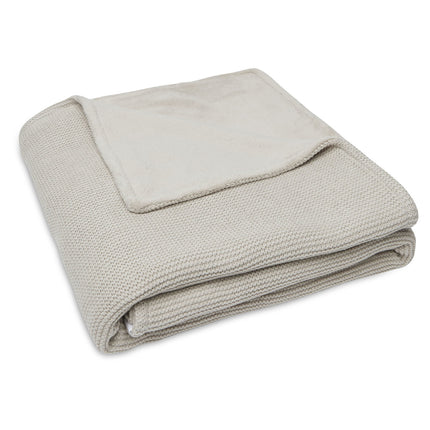 Jollein Koc do łóżka Basic Knit Nougat/Fleece 100x150cm