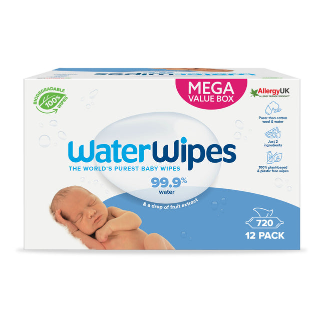 WaterWipes Chusteczki dla niemowląt 720 St 12x60 St