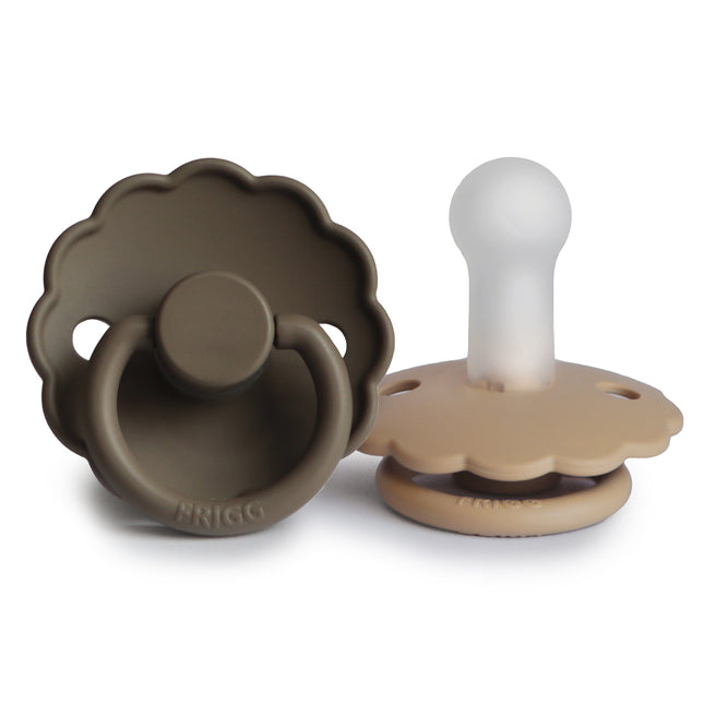 Frigg Smoczek Rozmiar 1 Daisy Croissant/Portoble Silicone 2-Pack