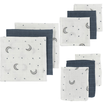 Meyco Hydrophilic Cloth Baby Moon Indigo 9-Pack