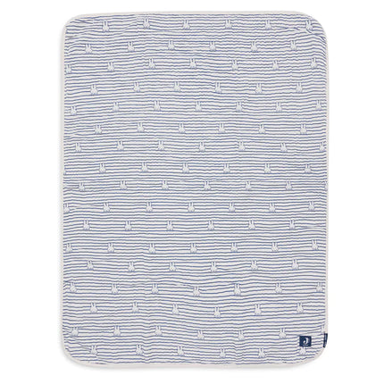 Jollein Kocyk do kołyski Miffy Stripe Navy 75X100cm