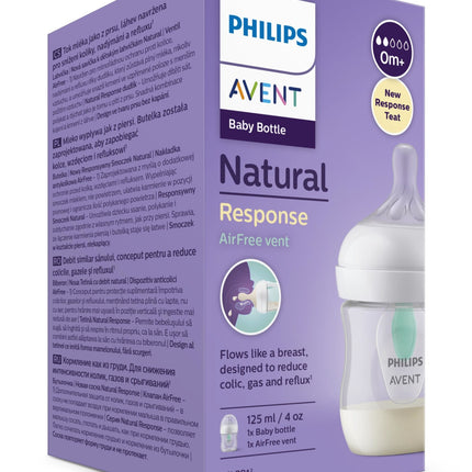 Butelka dla niemowląt Philips Avent Airfree 125 ml