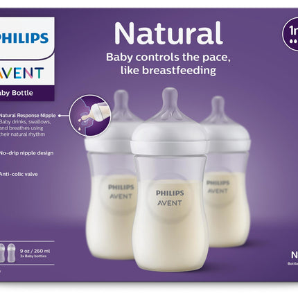 Butelka dla niemowląt Philips Avent 3.0 Natural 260ml 3szt