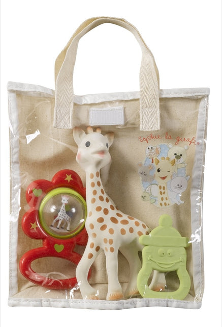 Torba na ząbkowanie z gryzakiem i grzechotką Sophie the Giraffe