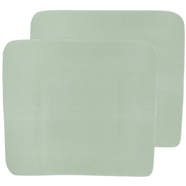 Meyco Pokrowiec na przewijak 3K 2St Basic Jersey Stone Green