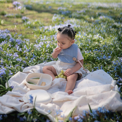 Mushie Bib Tradewinds/ Baby Blue 2szt.