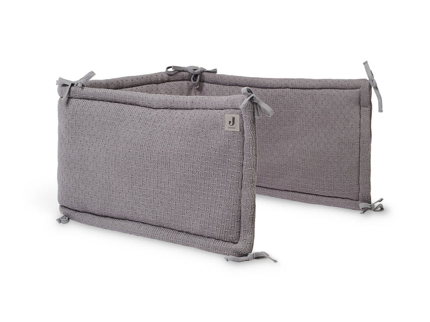 Rama łóżka Jollein Bliss Knit Storm Grey 35x180cm