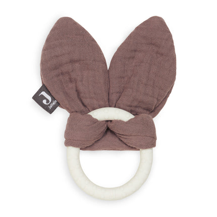 Pierścionek na ząbkowanie Jollein Silicone Bunny Ears Chestnut