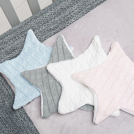 Baby's Only Cuddle Cloth Star Cable White