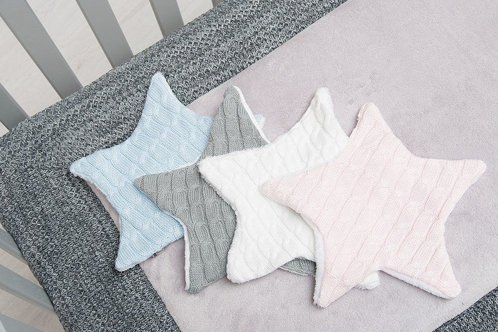 Baby's Only Cuddle Cloth Star Cable White