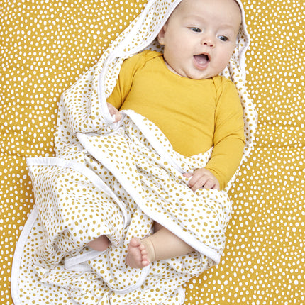 Okrycie kąpielowe Meyco Baby 2St Basic Jersey Cheetah Honey Gold