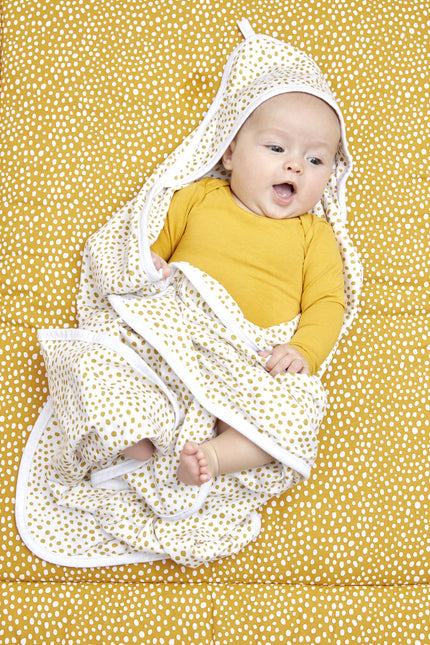 Okrycie kąpielowe Meyco Baby 2St Basic Jersey Cheetah Honey Gold