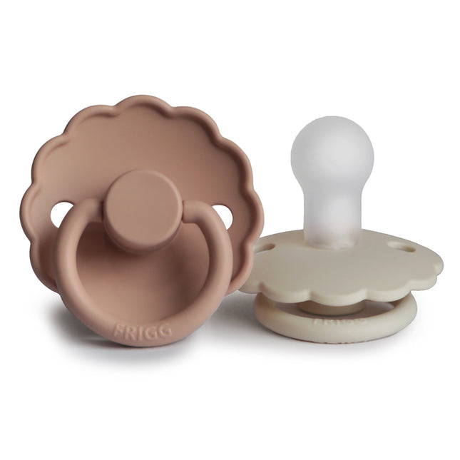 Frigg Smoczek Rozmiar 1 Daisy Blush/Cream Silicone 2-Pack