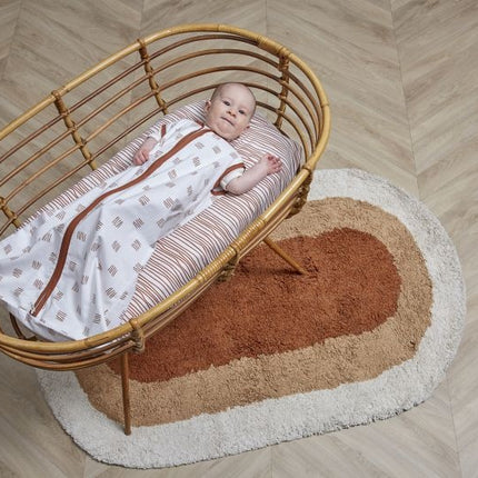 Śpiworek do spania Meyco Baby Block Stripe Camel