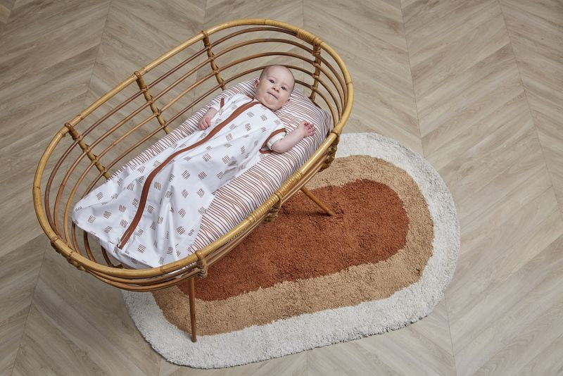 Śpiworek do spania Meyco Baby Block Stripe Camel