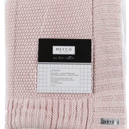 Meyco Boxcloth Relief Mixed Pink