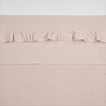 Ręcznik do kołyski Meyco Ruffle Soft Pink