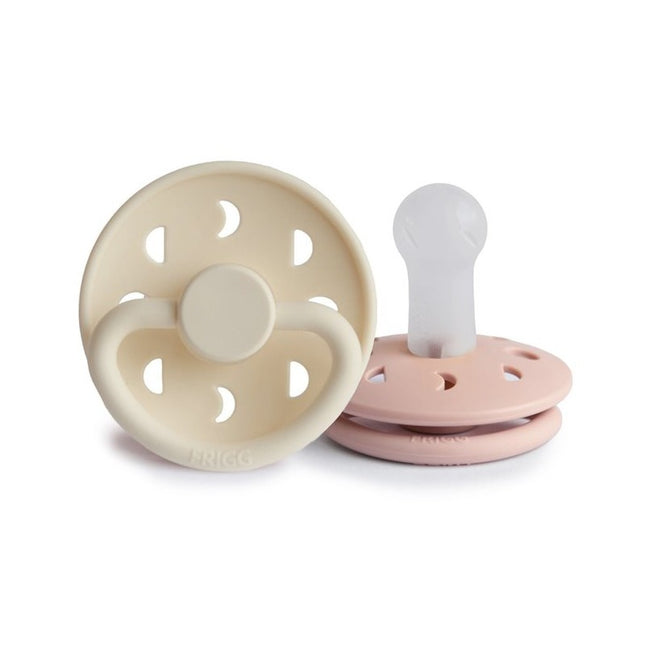 Frigg Smoczek Rozmiar 2 Moon Blush/Cream Silicone 2-Pack