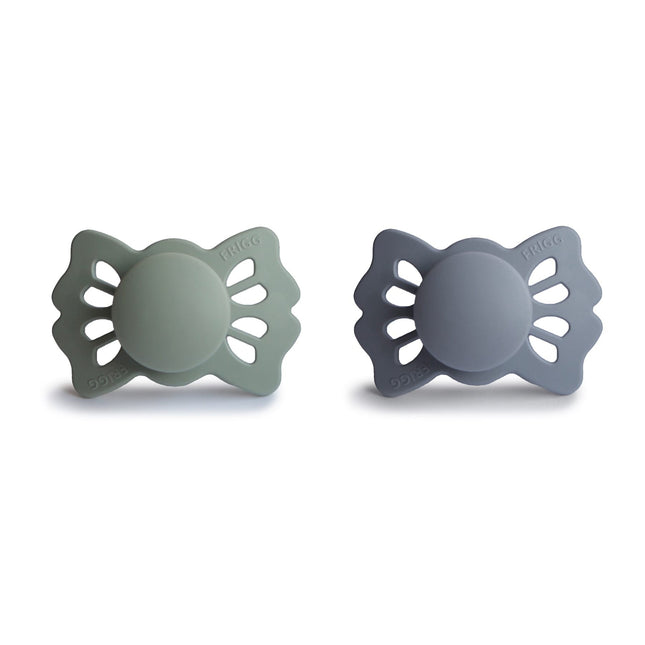 Frigg Smoczek Rozmiar 1 Lucky Sage/Great Gray Silicone 2-Pack