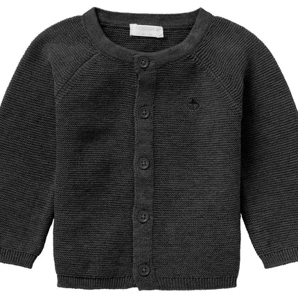 Noppies Baby Cardigan Naga ciemnoszary melanż