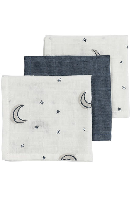 Ściereczka do ust Meyco Moon 3-Pack Hydrophilic Indigo 30X30cm